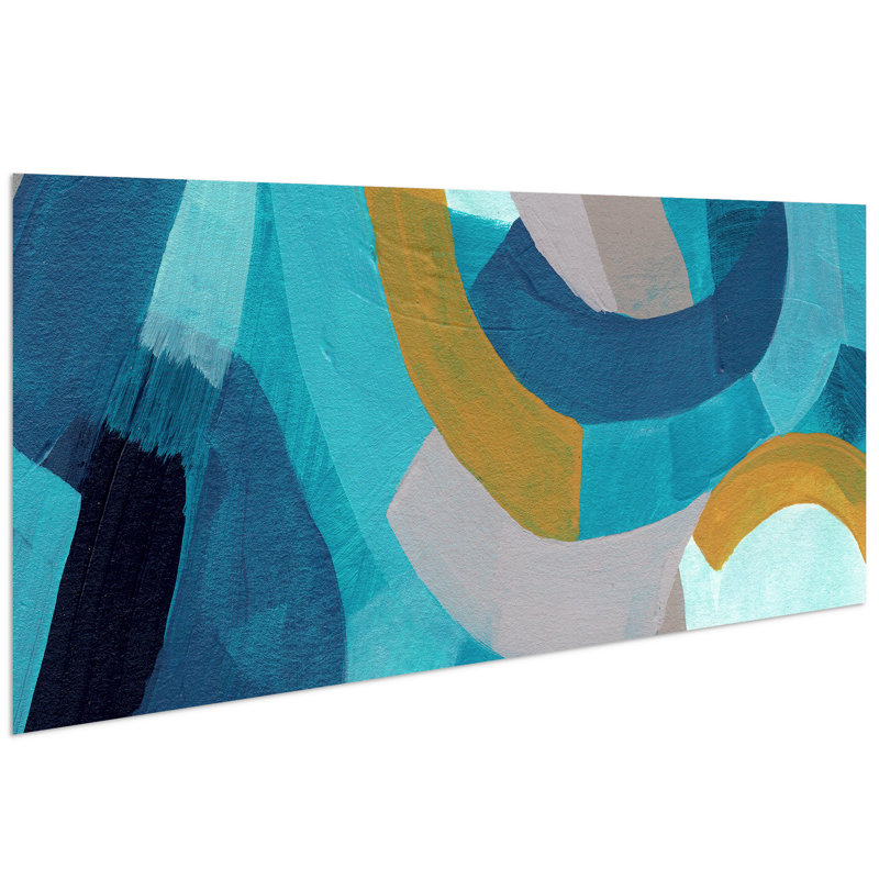 «Puzzle Blues B», reproduction d'art graphique sur verre sans cadre