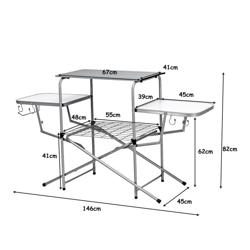 146cm Rectangular Folding Table