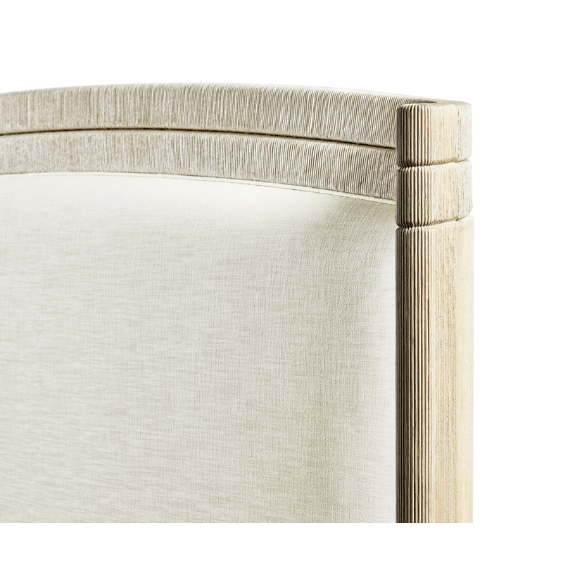 Water Upholstered Wingback Bed