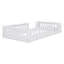 Wood Platform Bed With Guardrail-814554405