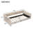Upholstery Daybed And Side Storage Pocket,Beige