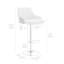 Chaise de bar pivotante en similicuir et fer Aurick-7106604-104175489-7106601