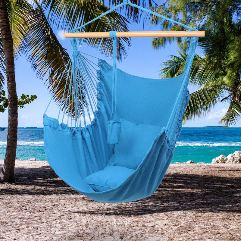 Chaise hamac double Nilles, bleu