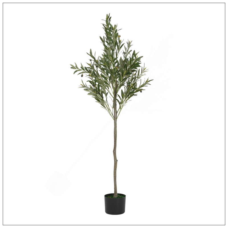 Olive artificielle avec pot, H 66 po x l 31 po x P 31 po