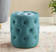 Modway Amour Tufted Button Round Performance Velvet Ottoman