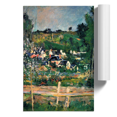 A View of Auvers by Paul Cezanne - Frameless Print
