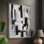 ABSTRACT Series XLII, reproduction encadrée - bois massif-344283946