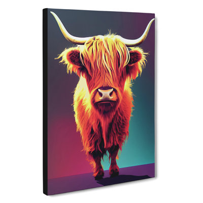 An Amazing Highland Cow - Wrapped Canvas