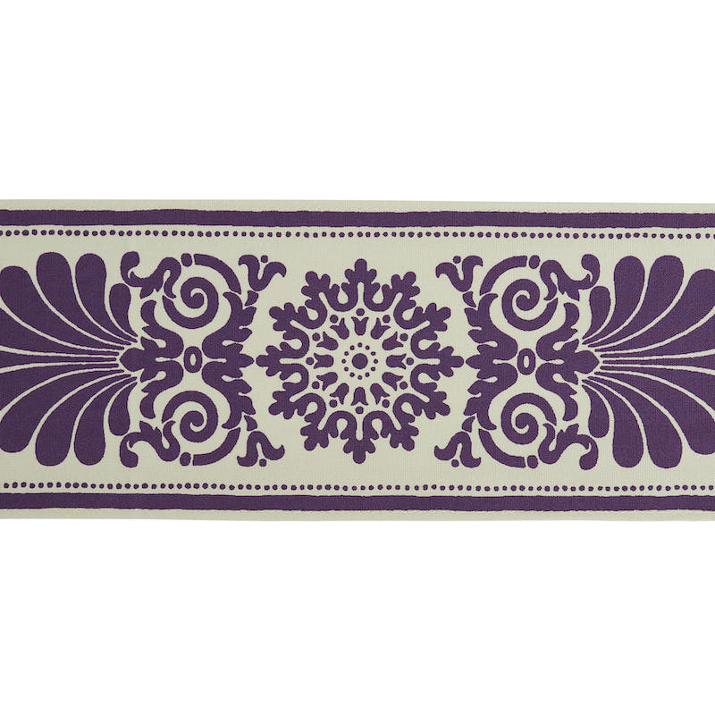 Schumacher x Jill Lasersohn Yvonne Tape, Aubergine