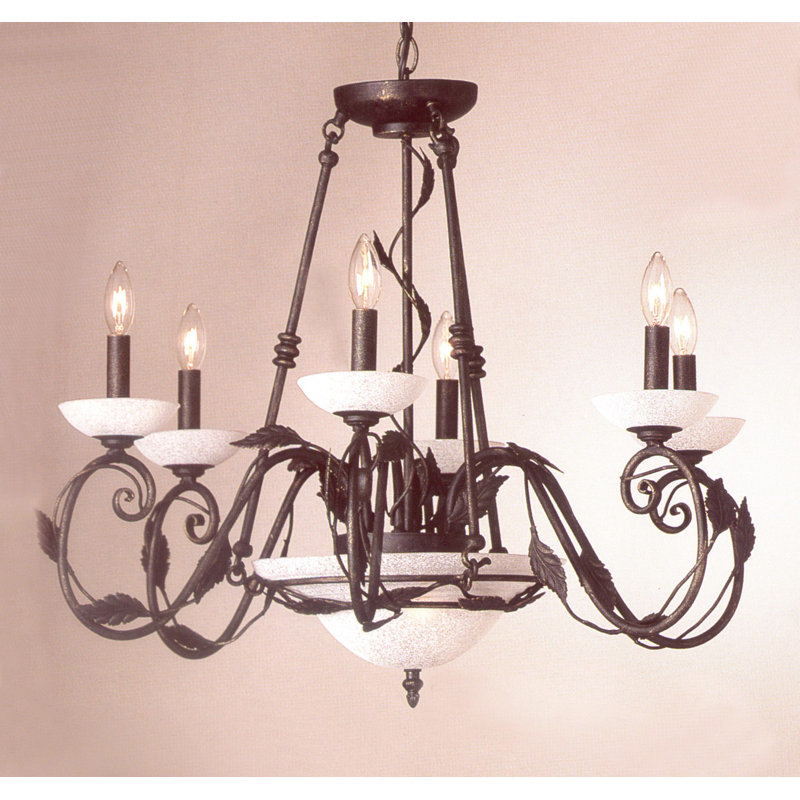 Lustre 8 lumières unique/à l’état classique/traditionnel Capri, Vert-or