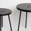 Ensemble de 2 tables d'appoint à énergie solaire avec éclairage DEL, ensemble de tables de bout rondes pour l'intérieur et l'extérieur