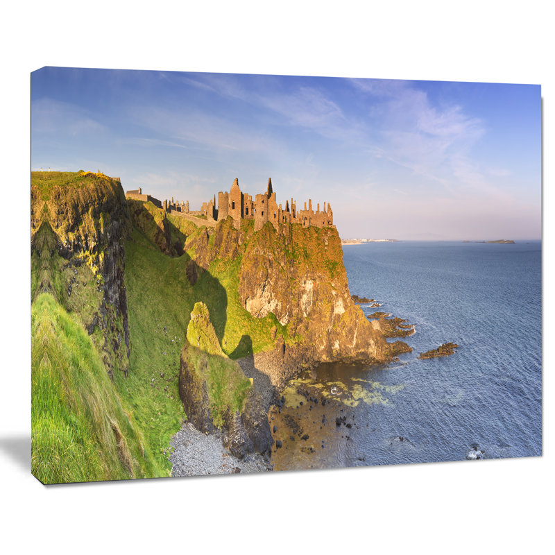 Dunluce Castle in Northern Ireland, reproduction de photo sur toile tendue, H 20 po x l 20 po x P 1 po