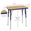 Ensemble de bureau et de chaise à hauteur réglable en stratifié T-Mould-51402743-131162093
