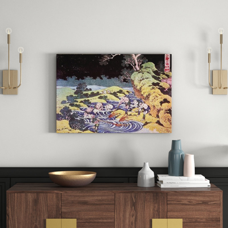 Hokusai - Wrapped Canvas Painting, 60cm H x 90cm W x 1.8cm D