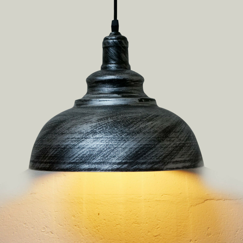 Kucharski 1 - Light Pendant, Black, Brushed Silver