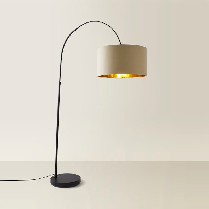 Rinnah 170cm Traditional Floor Lamp, Beige