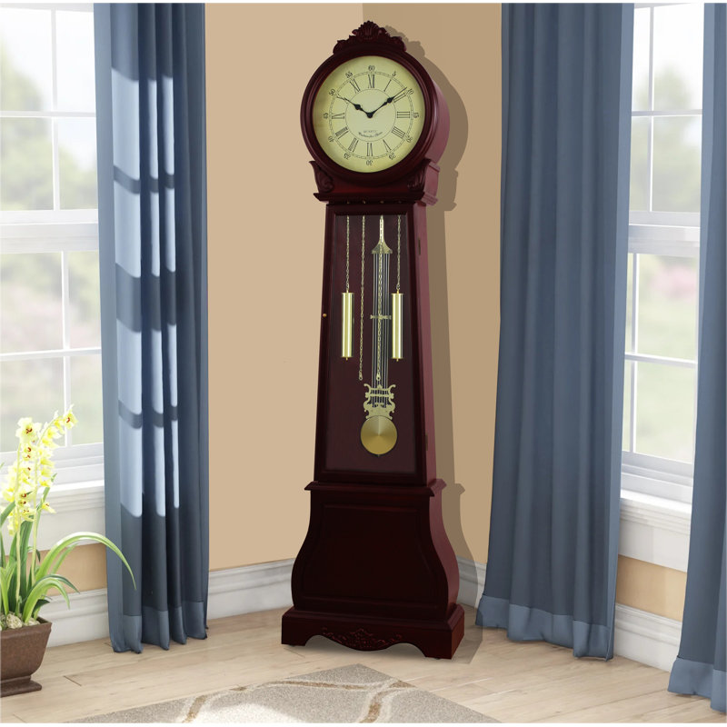 72'' H Solid Wood Grandfather Clock - Elegant Timepiece