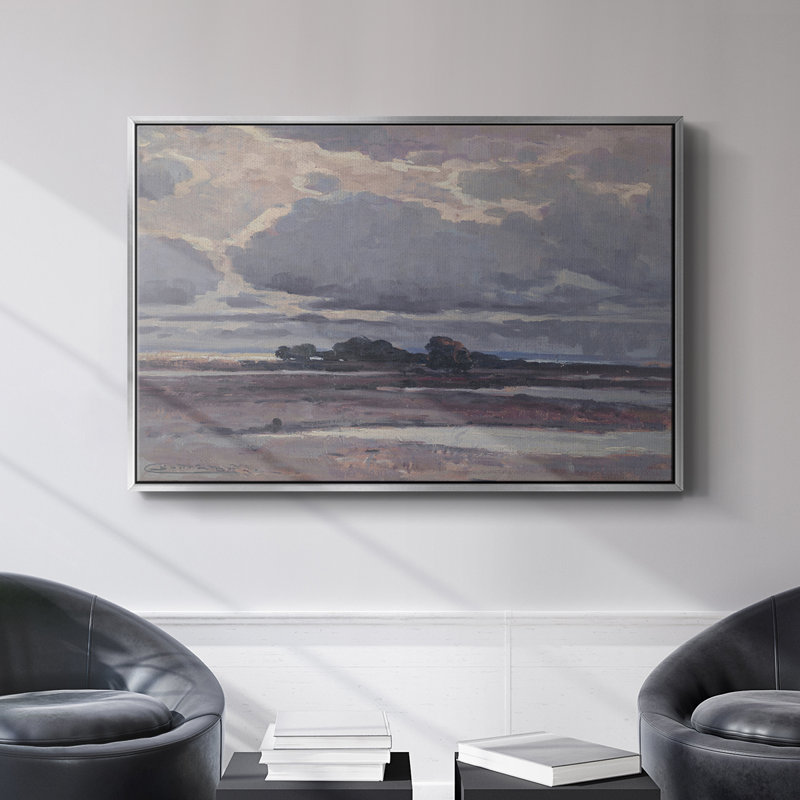 Paysage rétro -DCCLxxviii, H 25 po x l 37 po x P 1,5 po, Toile tendue