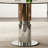 35-Inch Round Glass Dining Table