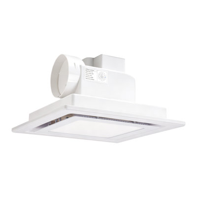 Bathroom Exhaust Fan with 15W LED Light, 145 CFM Dimmable CCT Ceiling Mount Ventilation Fan for Small to Medium Bathrooms