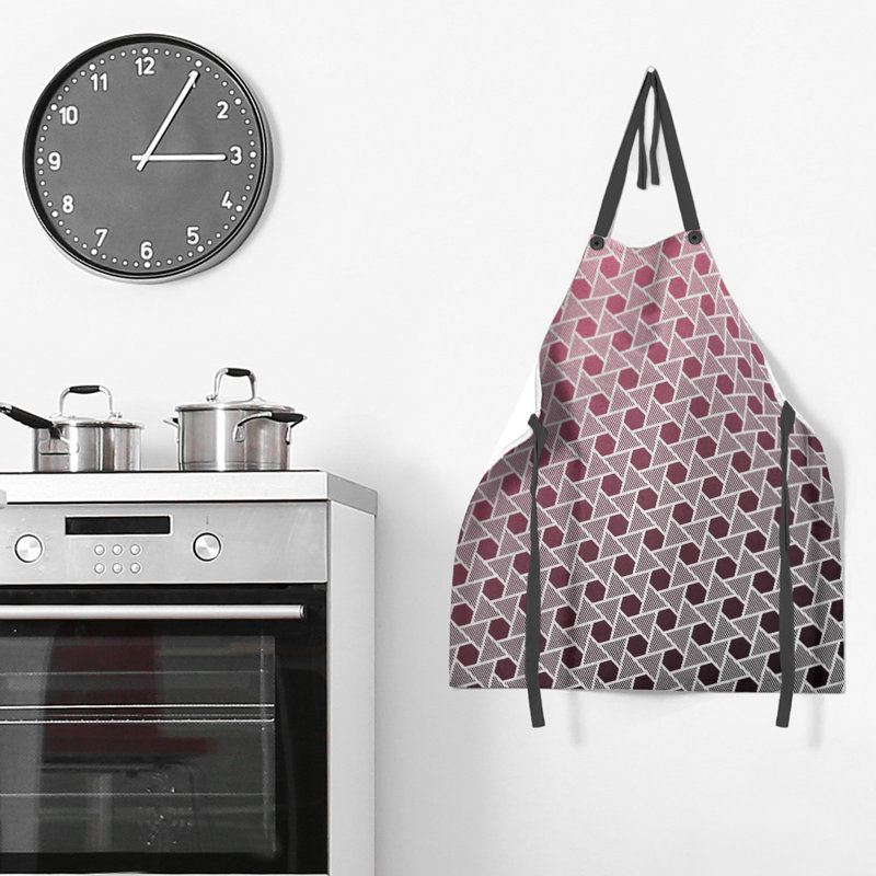Katelyn Elizabeth Bib Apron, Black/Pink