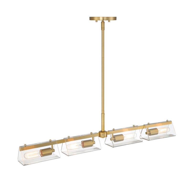 Luminaire suspendu géométrique à 4 lumières Claraliz