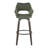 Sarah Fixed-Height Fabric Bar & Counter Stool with Bent Wood Legs & Round Footrest-100169900-100169897