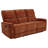 Navarro Chenille Upholstered Reclining Sofa Burnt Orange-1560062578
