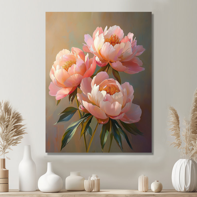 Haubrich - Floral Wall Art Prints, H 20 po x l 12 po, Toile tendue, Ne s'applique pas