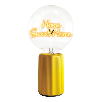 Bulb HOME SWEET HOME Amber with Base Table Lamp PORTABLE Pop Nomad