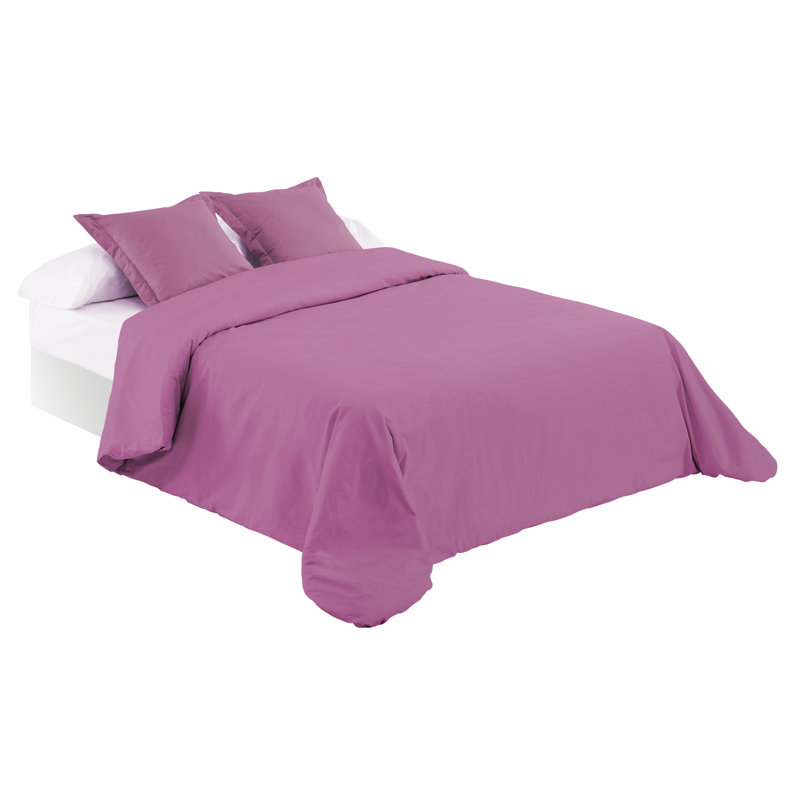 Sosebee Solid Colour Duvet Cover, Purple, 155 x 220cm Duvet Cover