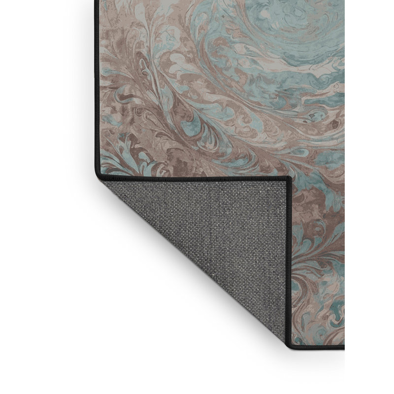 Tapis gris soyeux et moelleux, Rectangle 7 pi x 10 pi