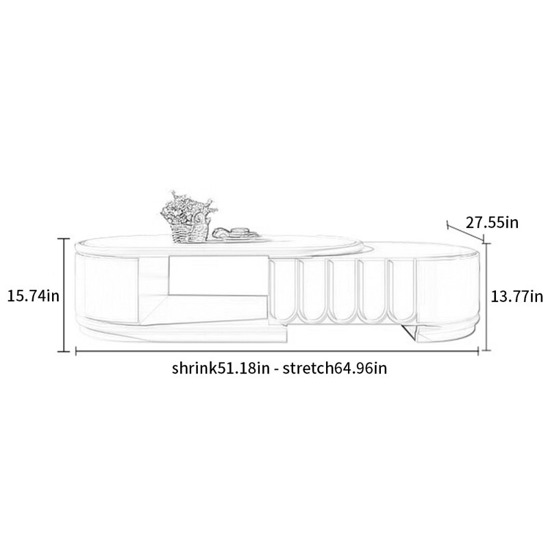 Table de bout télescopique Butter Wind Rock Board