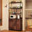 Nazariah 31.49'' Wood Baker's Rack with Microwave Compatibility
