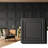 PVC Ceiling Tiles, 2x2 Feet Glue Up Plastic Sheet in Black, Suitable for Kitchen, Living Room, and Home Decorative Ceilings (12-Pack, 48 Sq.ft)-494566067
