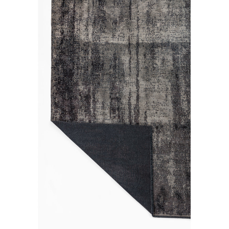Rapture Brown/Black/Beige Abstract Luxury Area Rug, Rectangle 7'10" x 11'2"