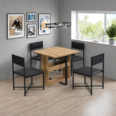 Ensemble de table de salle à manger extensible de 63 pouces Modern Modern