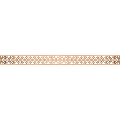 Moulure Blume 46, l 46 3/8 po x H 4 po x T 3/8 po, hickory