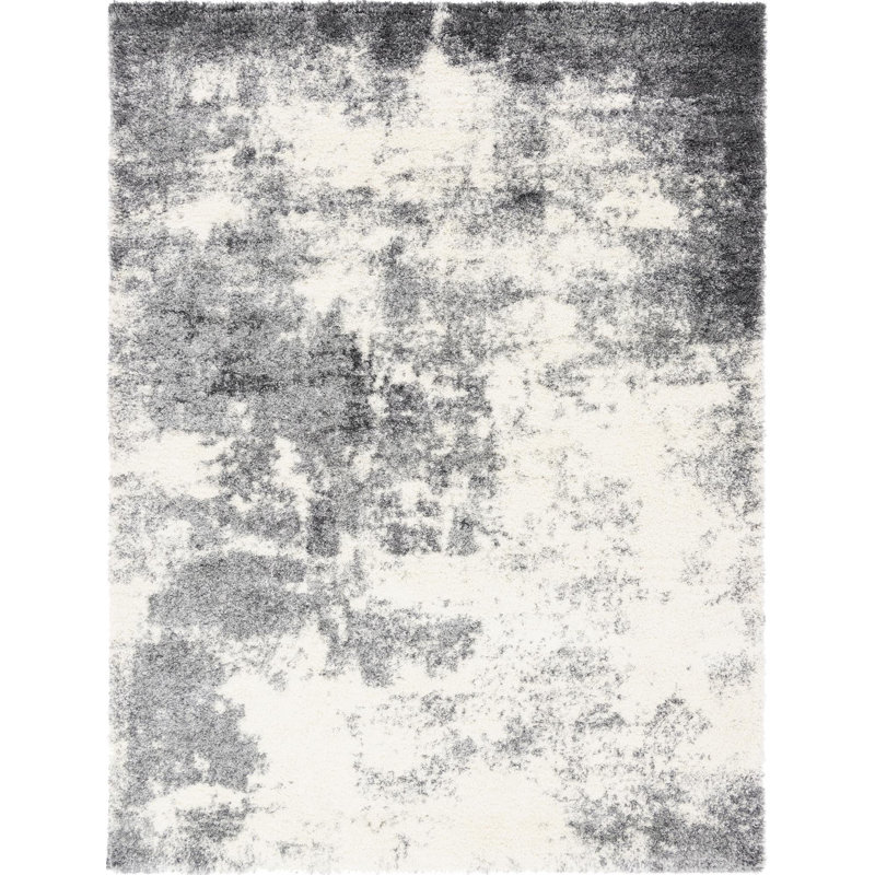 Abstract Indoor Rug, Rectangle 9'10" x 13'