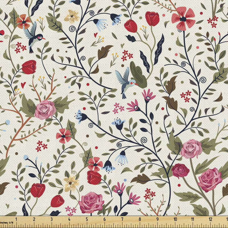 Tissu floral Ambesonne, l 58 po x L 72 po