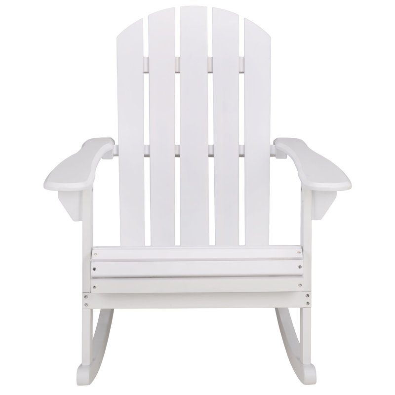 Stowe Adirondack Rocking Chair, White