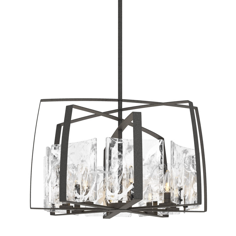 Arc 8 - Light Chandelier, Natural Iron