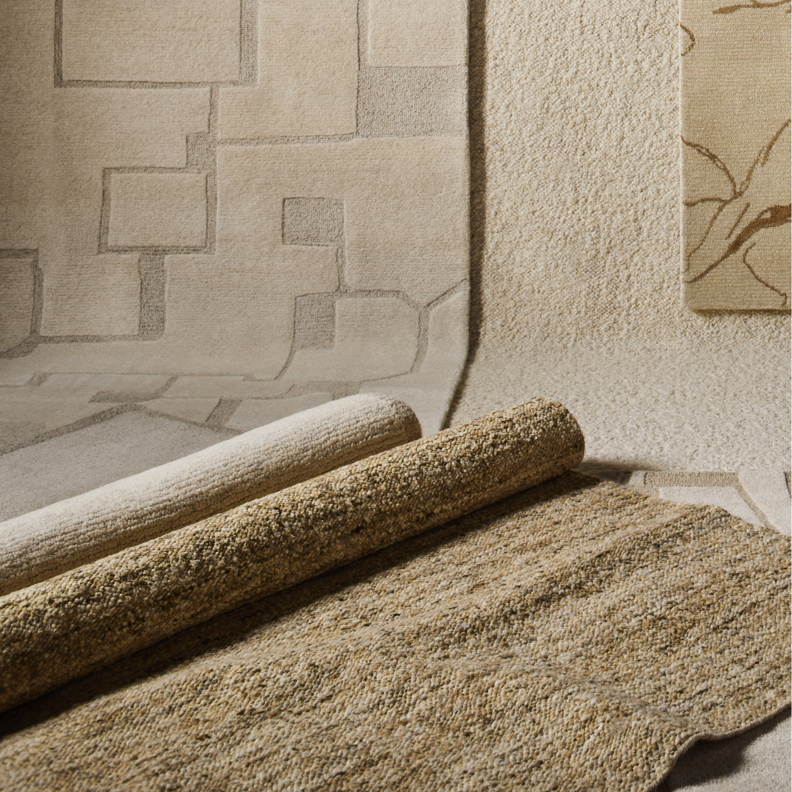 Dezi Flatweave Wool Neutral Area Rug, Rectangle 2' x 3', Beige