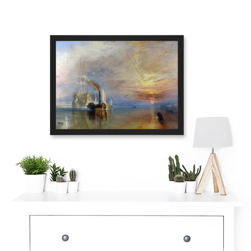 Turner The Fighting Temeraire Ship Painting by Value Does Not Apply - Single Picture Frame Print