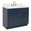 Meuble-lavabo sur pied simple 42 po avec plateau en quartz Abell-94003715