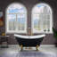 59" x 28" Clawfoot Soaking Acrylic Bathtub-61051262-51226567