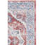 Tapis oriental en polypropylène tissé à la machine en rouge / bleu-1587478474