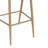 Set Of 2 Outdoor Patio Barstools, 30.25" Seat Height Aluminum Frame With PE Rattan Scallop-Shaped Backrest-380811307-380811308