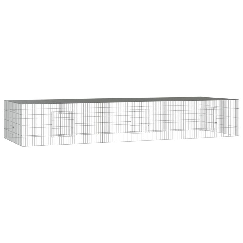 Donohue Weather Resistant Rabbit Cage, 54cm H x 325cm W x 109cm D