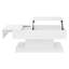 Table basse réglable Sorella avec lumières DEL et plateau extensible